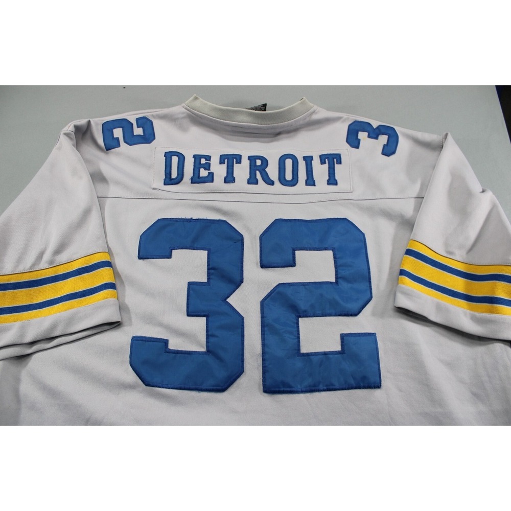Authentic NFL Throwback‎ Detroit Jersey Gray Polyester Size XXXL